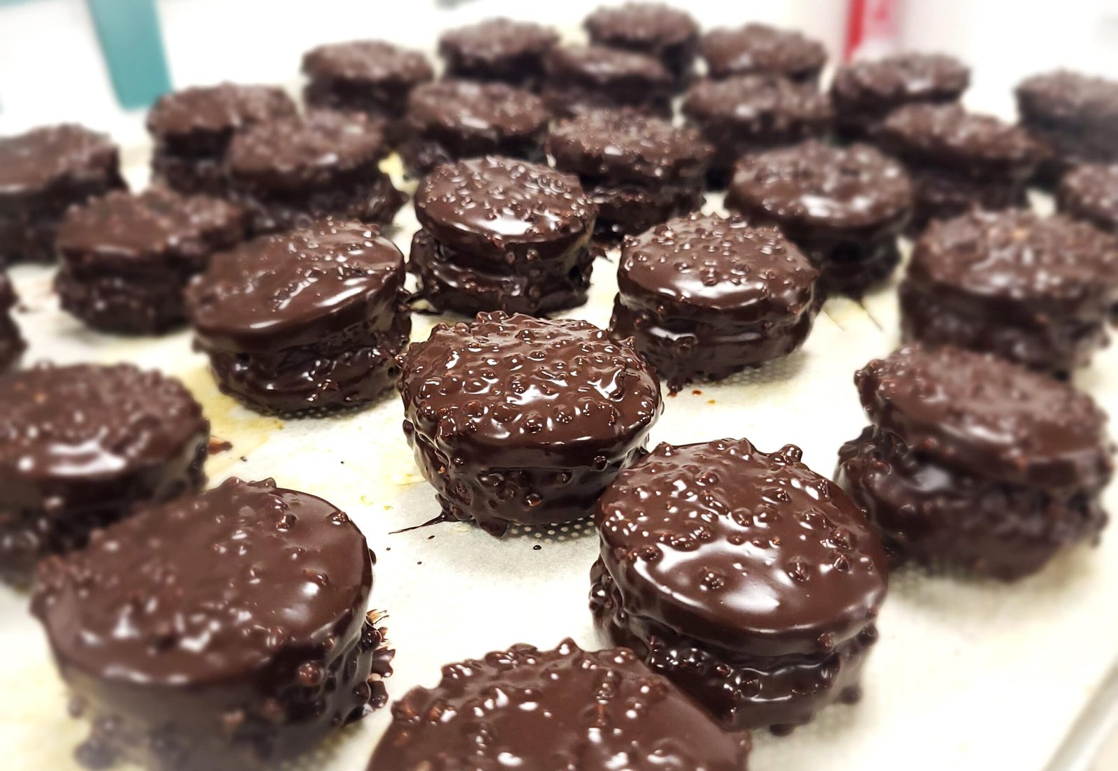 alfajores chocolate con cacahuate